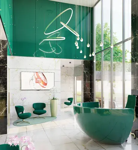 Horizon Manchester CGI of reception area