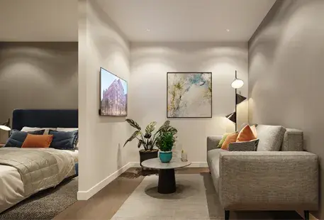 Studio Apartment interior in the Mill Liverpool