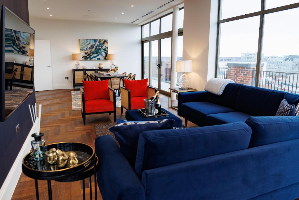 Interior of the penthouse in the Prestige Liverpool