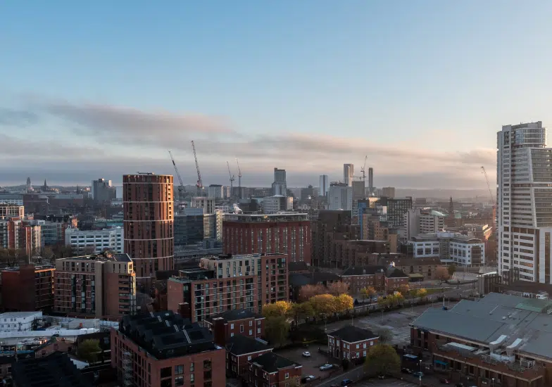 Leeds property market - view of the city